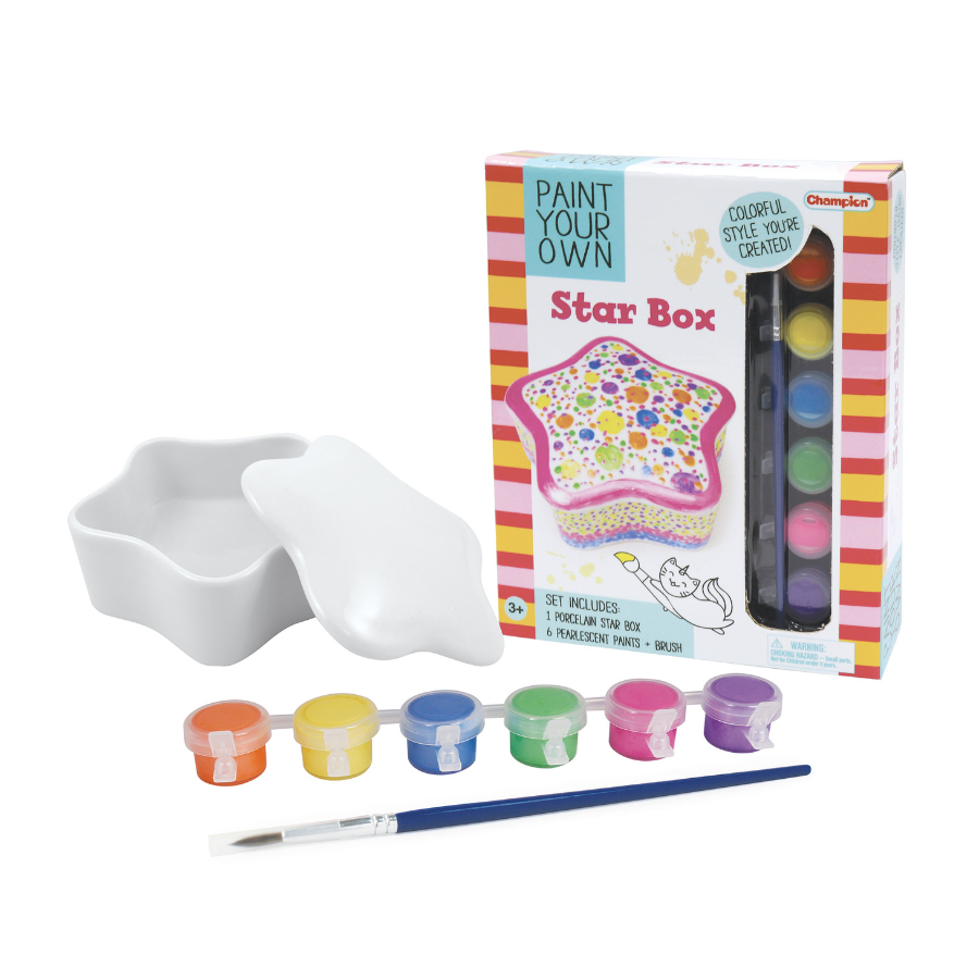 Paint Your Own Star Jewelry Box Craft Kit