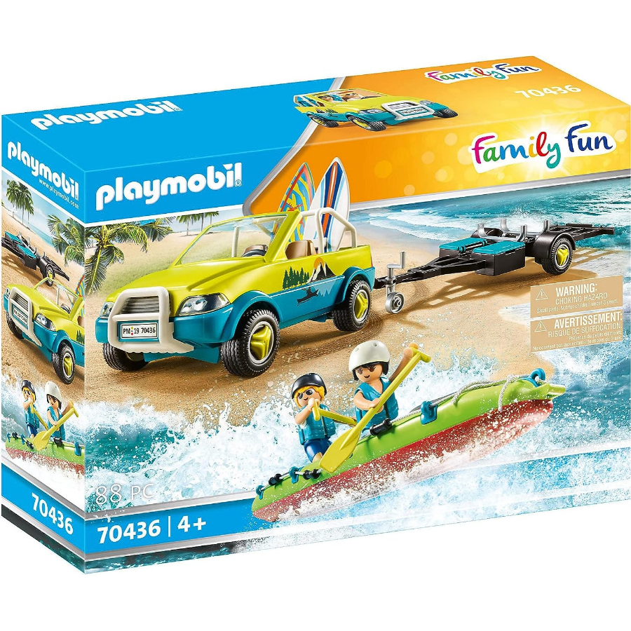 Playmobil Family Fun Beach Car With Canoe 70436