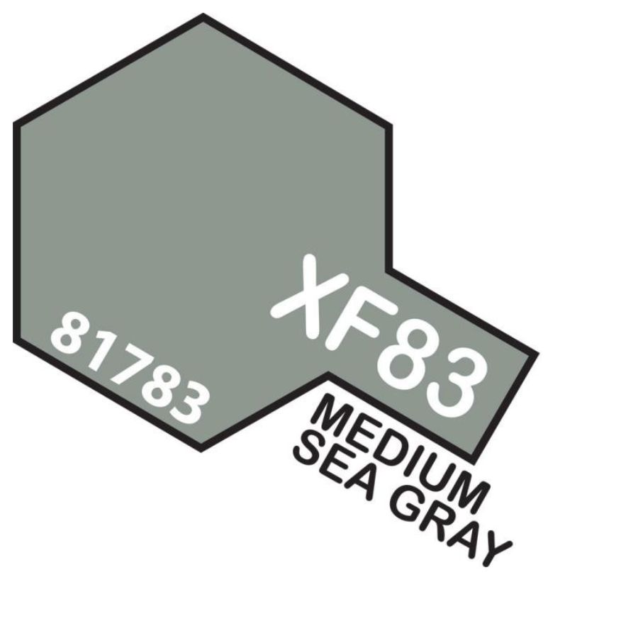 Tamiya Mini Acrylic Paint XF83 Medium Sea Grey