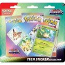 Pokemon TCG Scarlet & Violet Prismatic Evolutions Tech Sticker Collection Including 3 Booster Packs