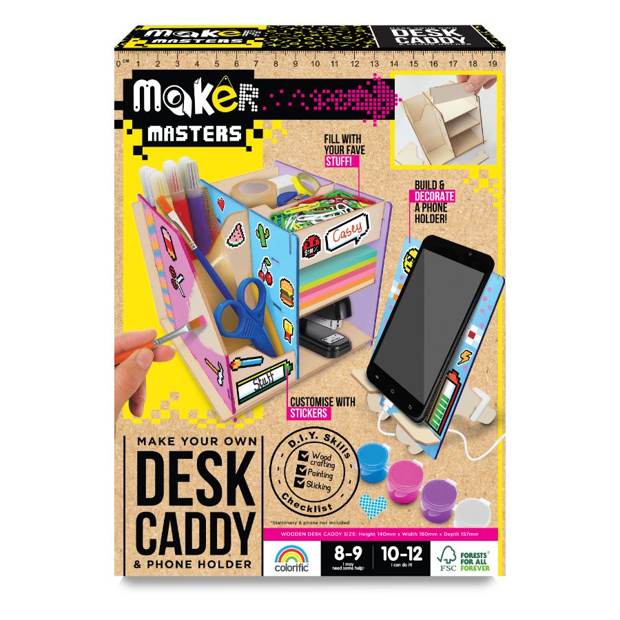 Maker Masters Make Your Own Desk Caddy & Phone Holder