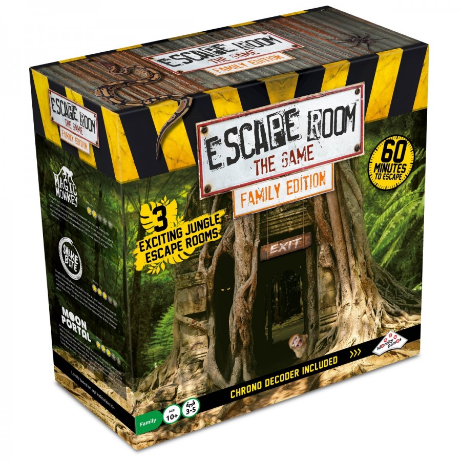 Escape Room Game Family Edition Jungle With 3 Rooms