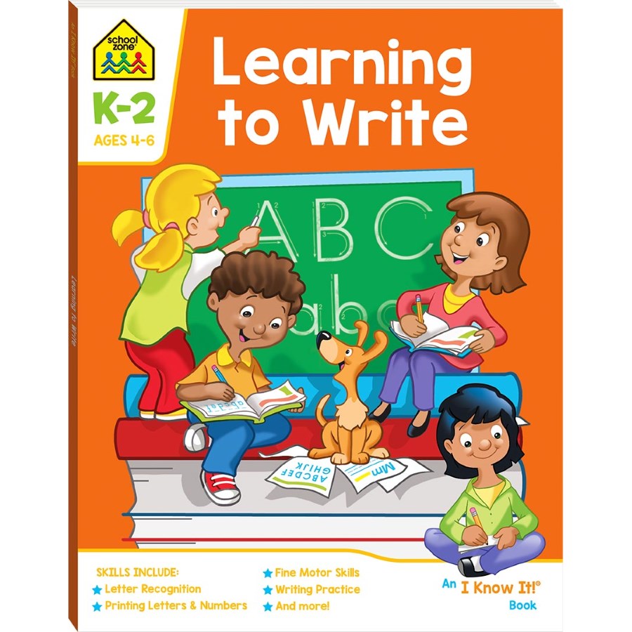 School Zone Learning to Write I Know It Book 2019 Edition