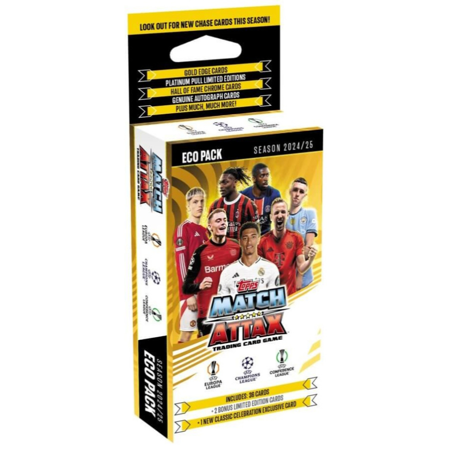 Match Attax UEFA Champions League 2024-25 Edition Trading Cards Mega Booster Eco Box