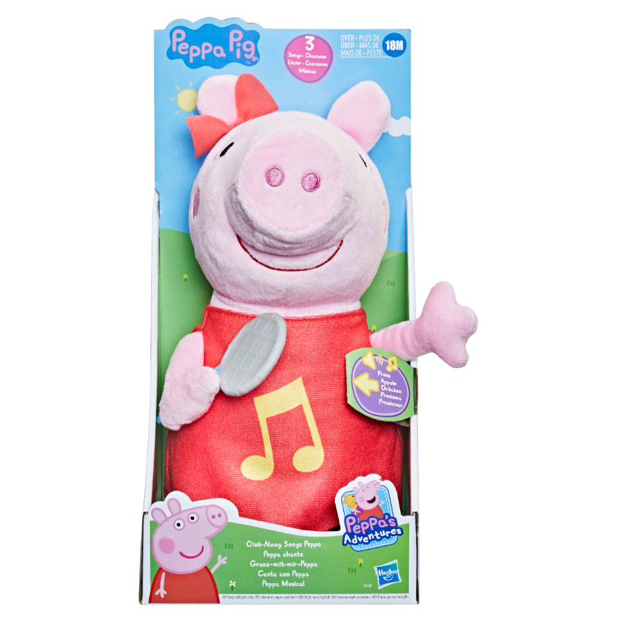 Peppa Pig Oink Along Songs Peppa Feature Plush
