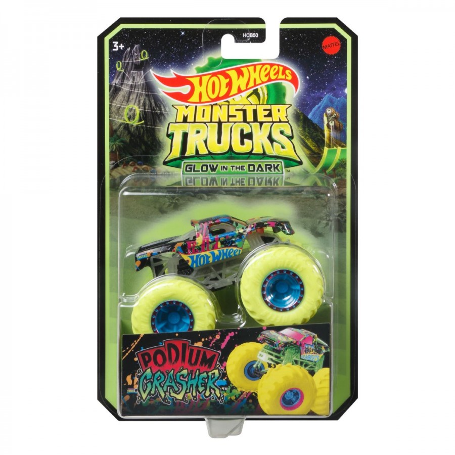 Hot Wheels Monster Trucks Glow In The Dark Truck Assorted