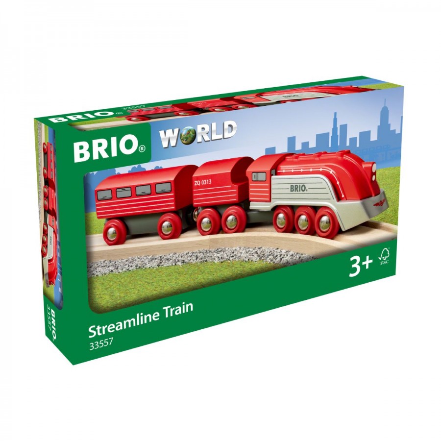 Brio Wooden Train Vehicle Streamline Train 3 Pieces