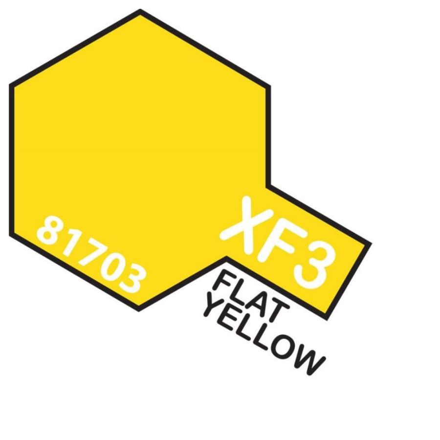Tamiya Mini Acrylic Paint XF3 Flat Yellow