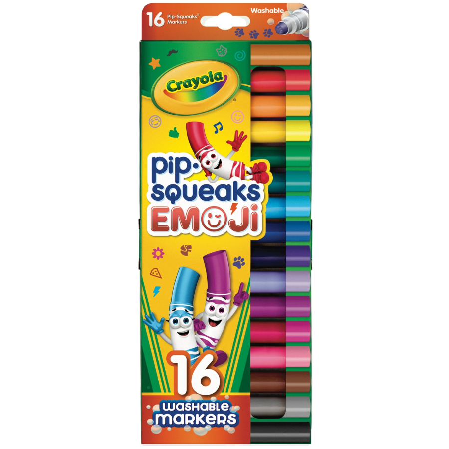 Crayola Pip-Squeaks Emoji Markers 16 Pack