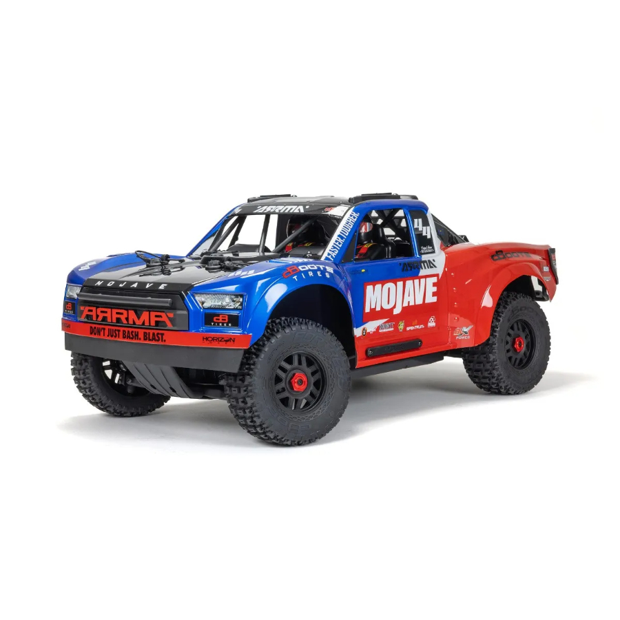 Arrma Radio Control 1:8 Mojave 4X4 BLX 4S Desert Truck Blue & Red RTR