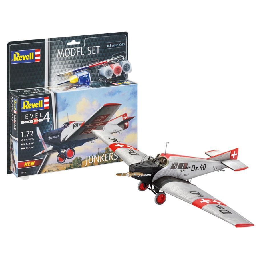 Revell Model Kit Gift Set 1:72 Junkers F13 Aircraft