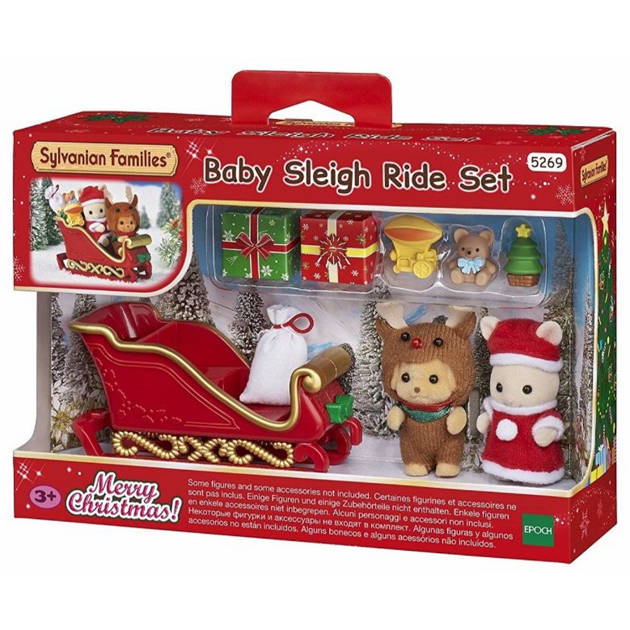 Sylvanian Families Christmas Baby Sleigh Ride Set