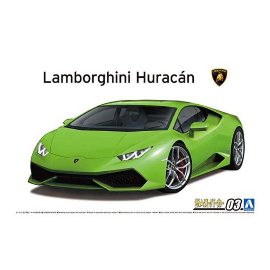 Aoshima Model Kit 1:24 Lamborghini Huracan 14