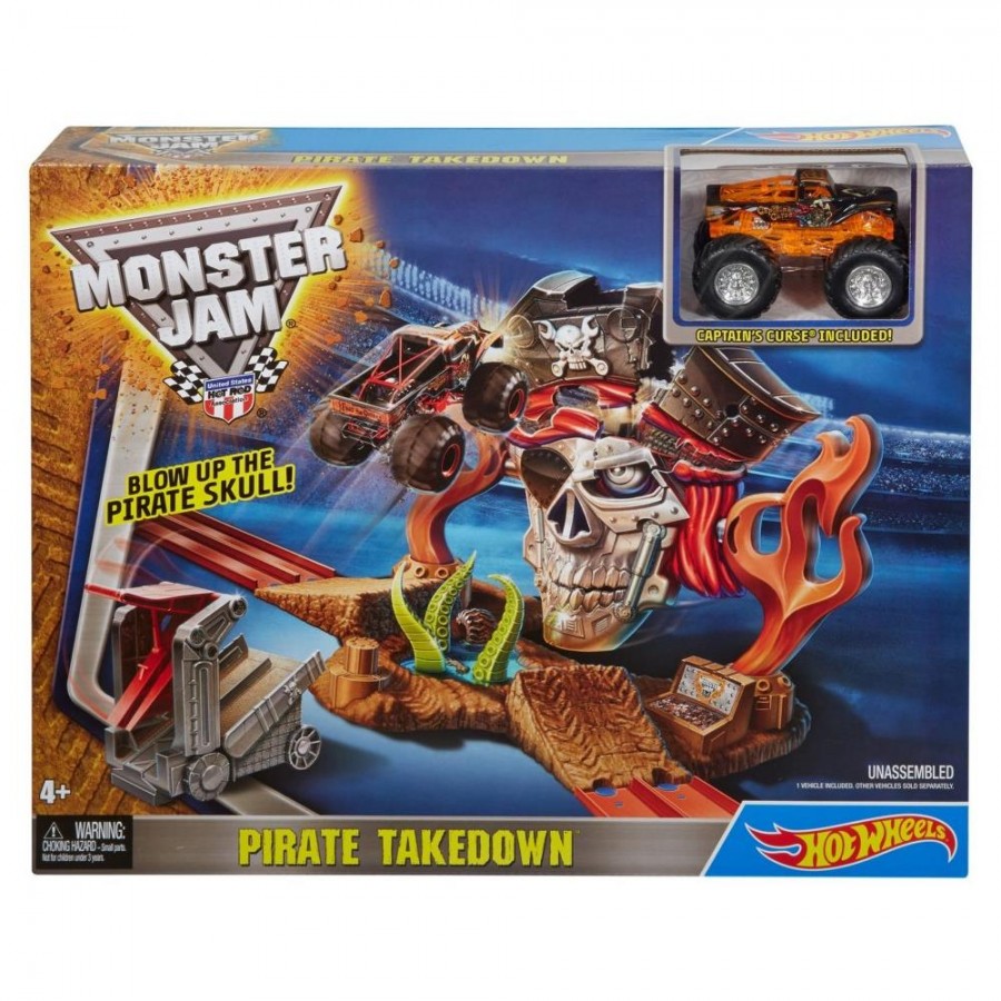 Hot Wheels Monster Jam Captains Curse Playset
