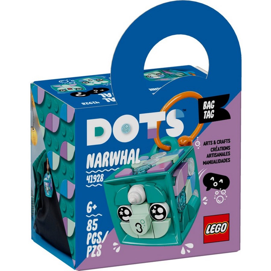 LEGO DOTS Bag Tag Narwhal