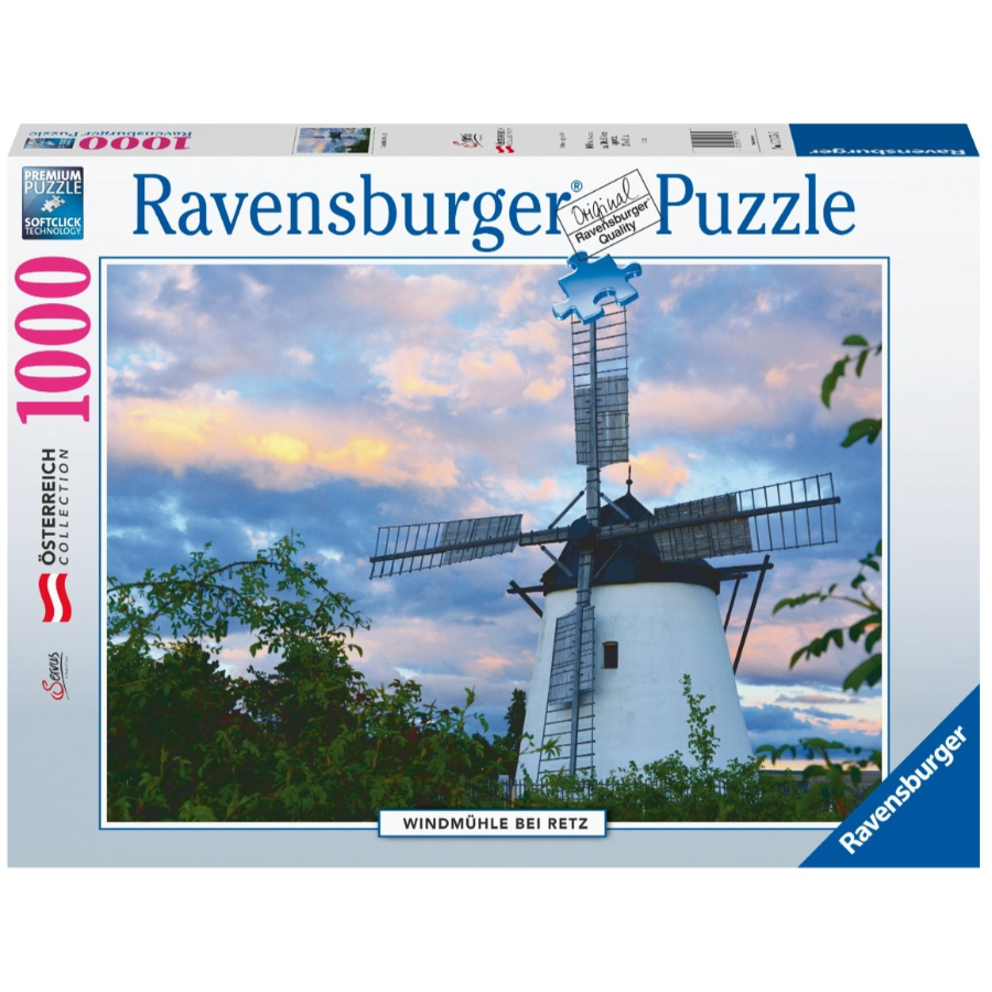 Ravensburger Puzzle 1000 Piece Windmill Near Retz