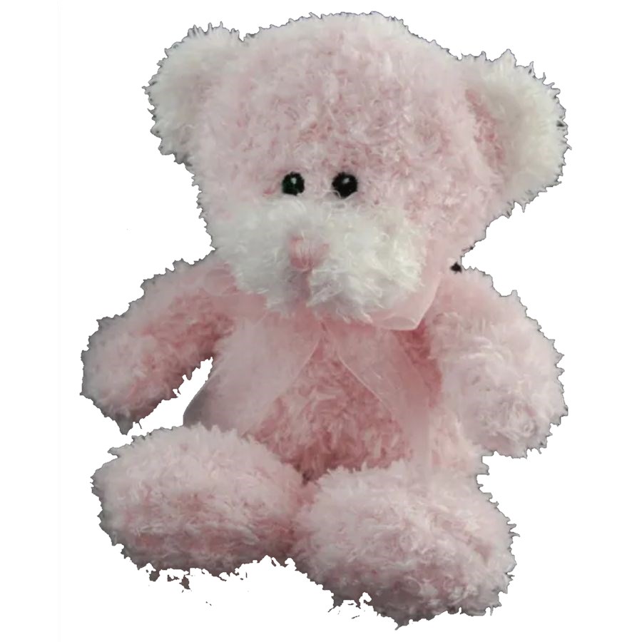 Bear Scrufffy Pink 16cm