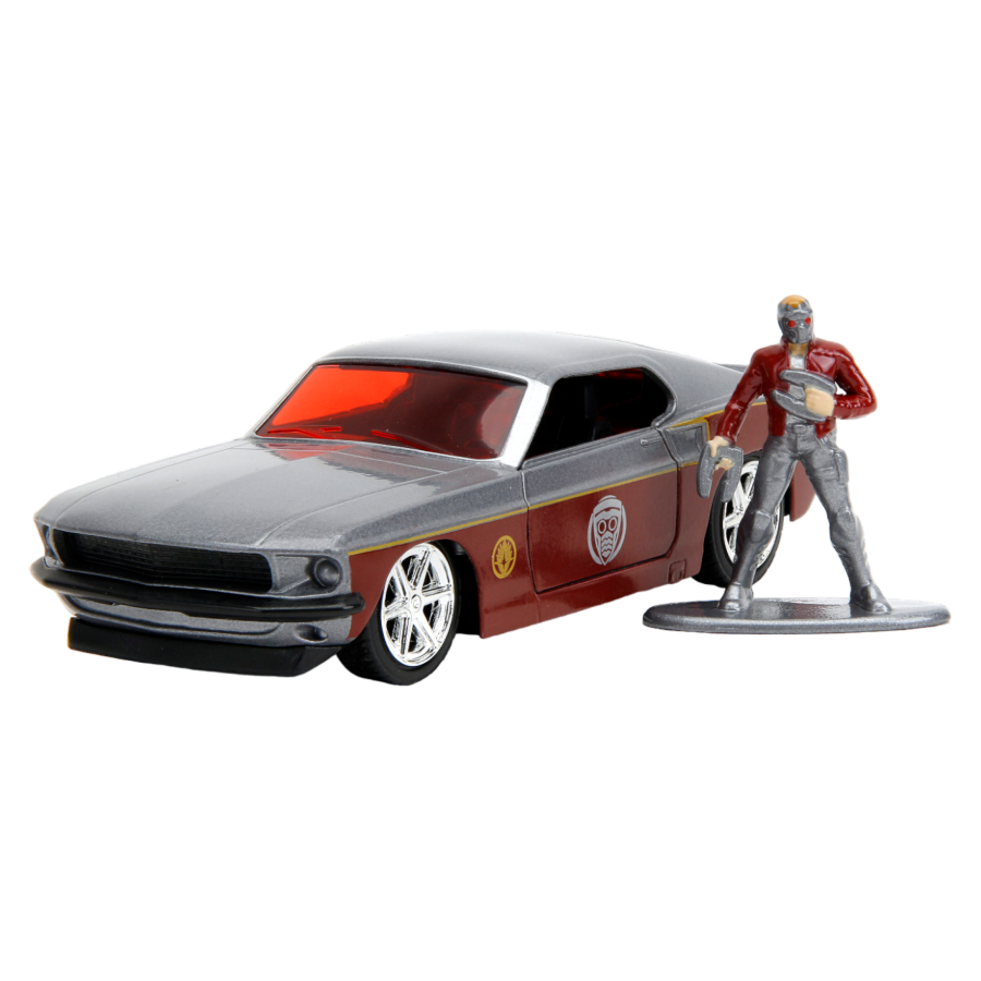 Jada Diecast 1:32 Marvel 1969 Ford Mustang Fastback With Star Lord Figure