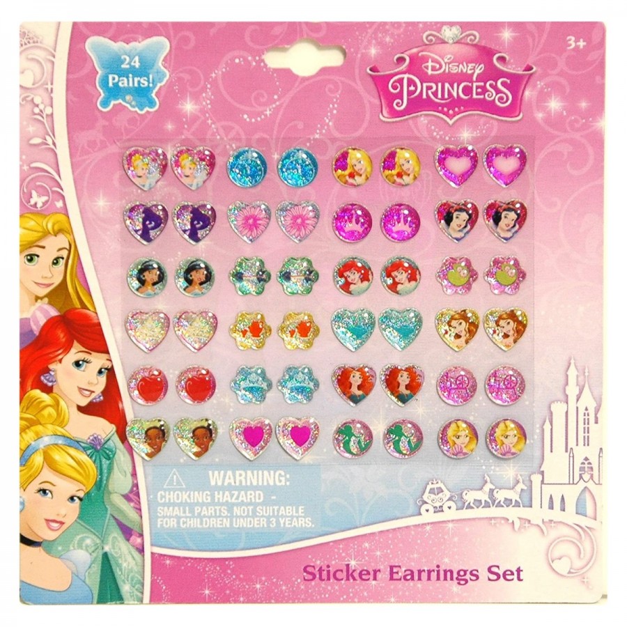 Disney Princess Sticker Earrings 24 Pair Pack