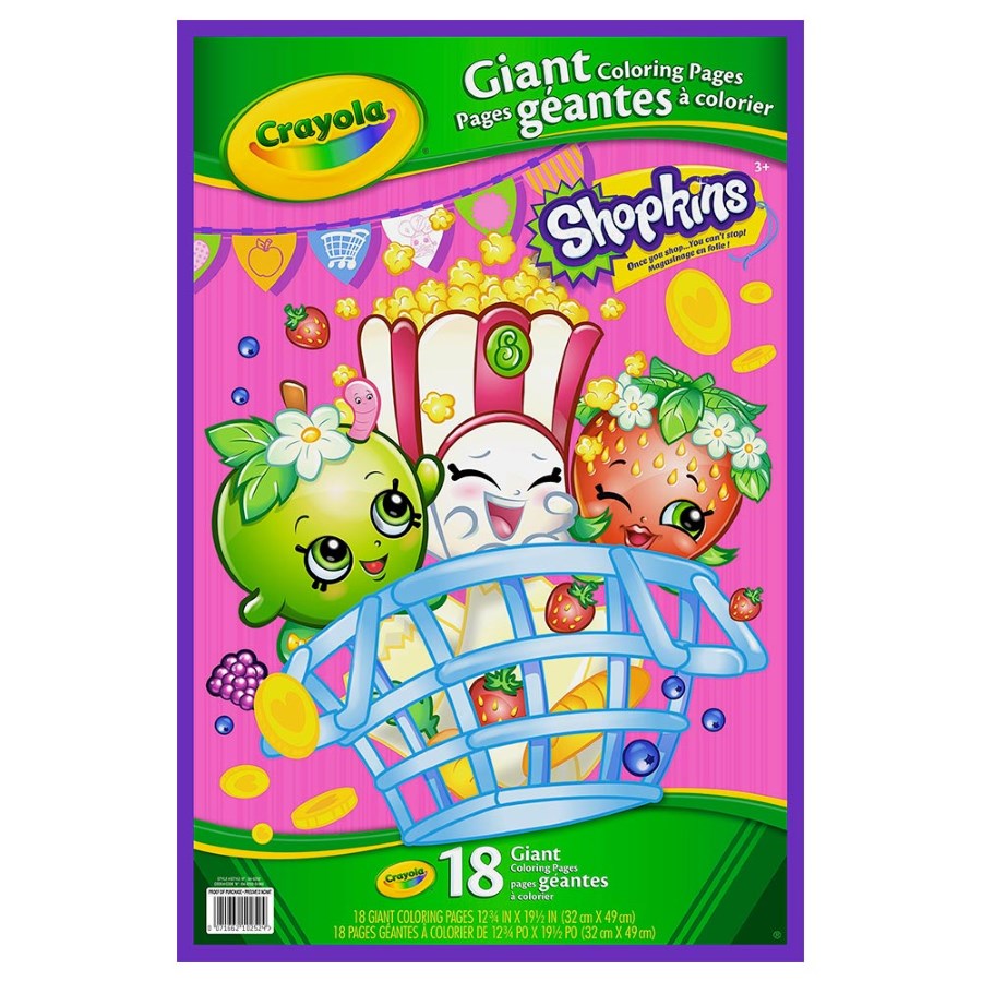 Crayola Shopkins Giant Colouring Pages