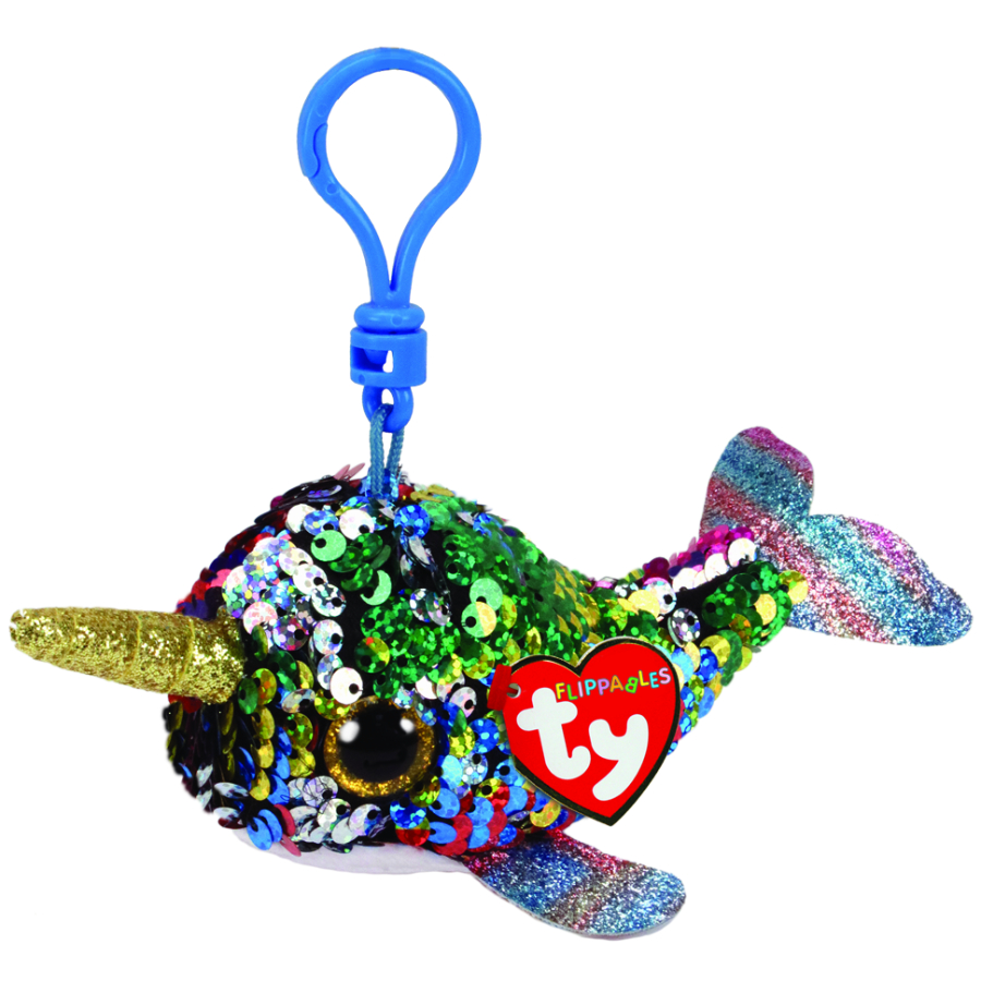 Beanie Boos Flippables Clip Calypso Multi Narwhal