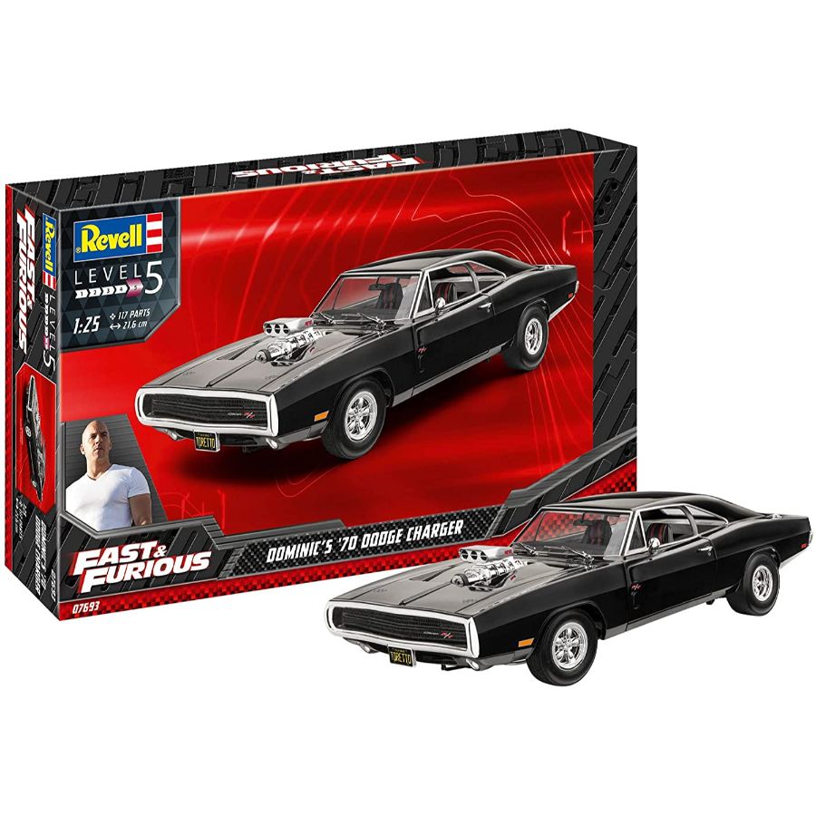 Revell Model Kit 1:25 Fast & Furious Dominics 1970 Dodge Charger