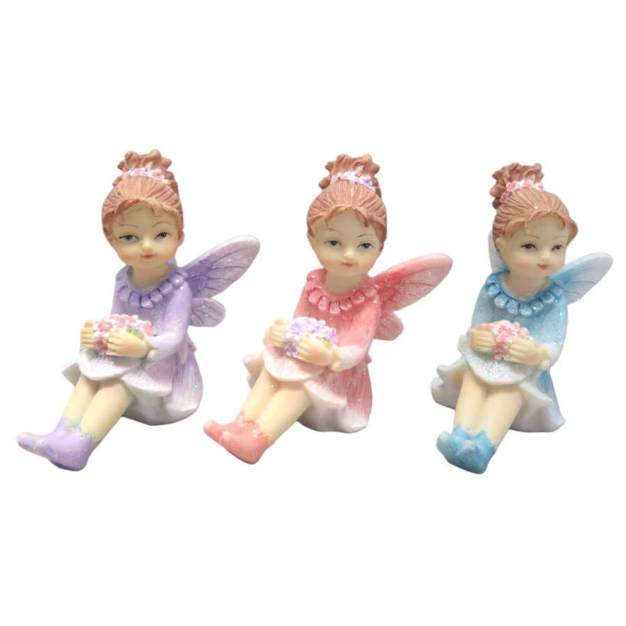 Fairy With Pony Tail 6cm Assorted