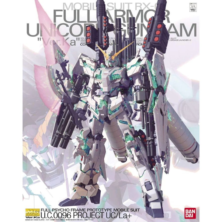 Gundam Model Kit 1:100 MG RX-0 Full Armour Unicorn Gundam Ver Ka