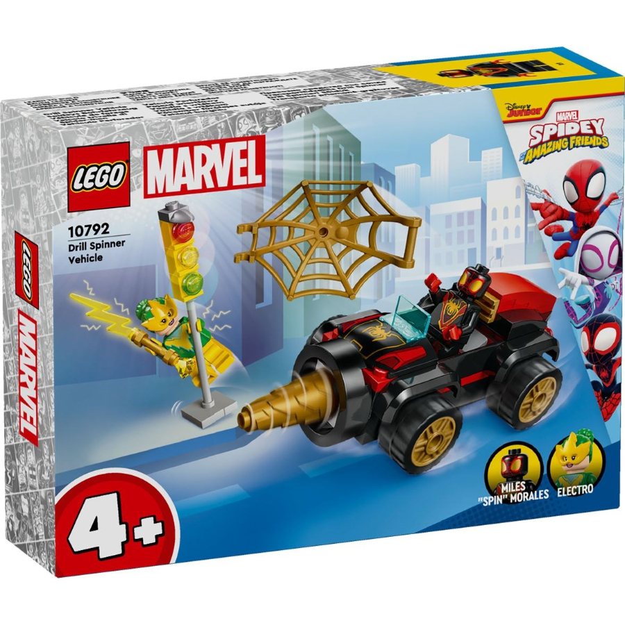 LEGO Spidey And His Amazing Friends Drill Spinner Vehicle Age 4+ Set