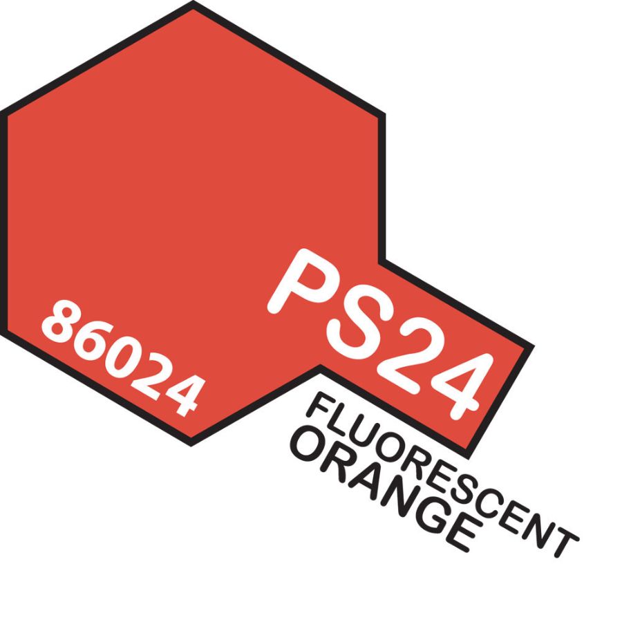 Tamiya Spray Polycarb Paint PS24 Fluorescent Orange