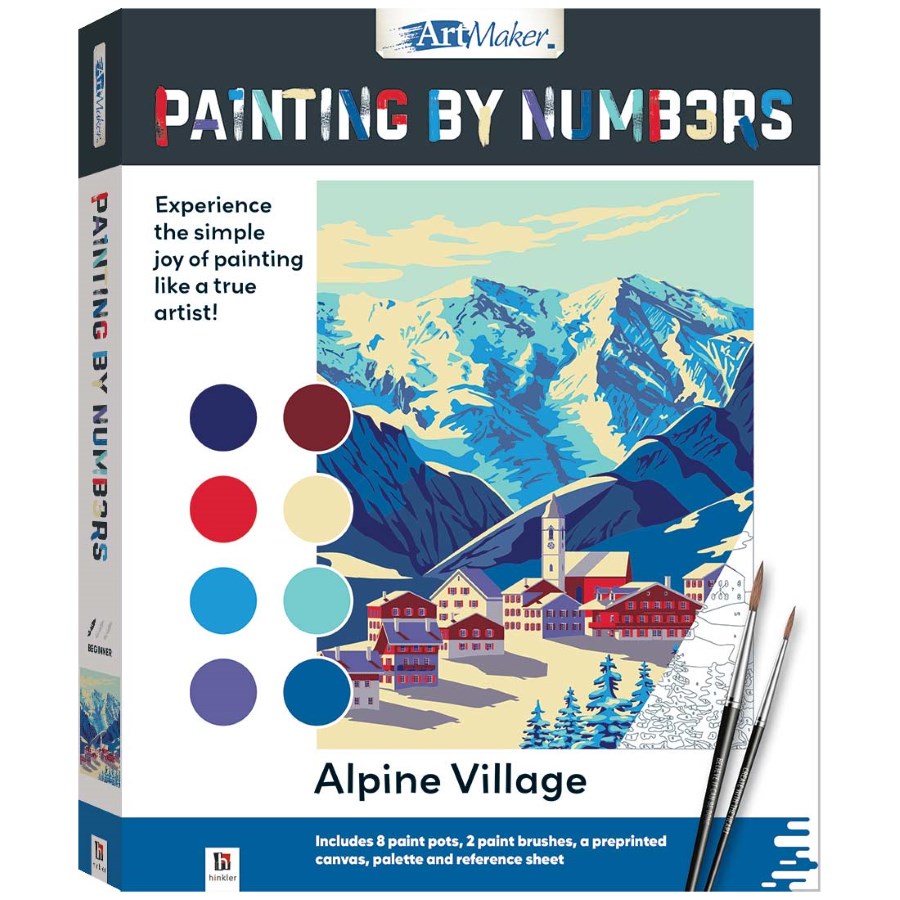 Art Maker Paint By Numbers Alpine Village