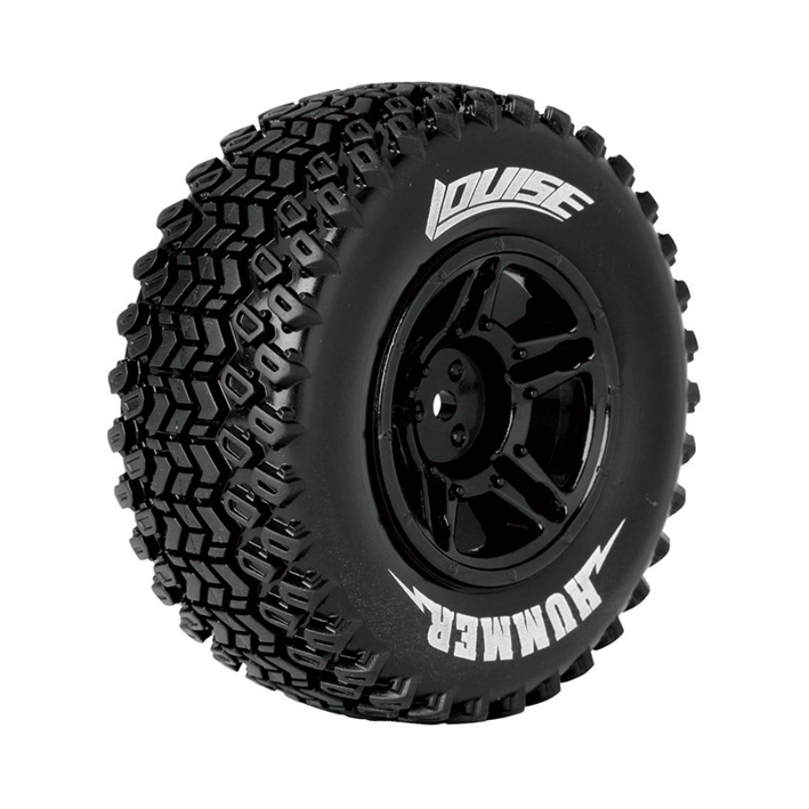 Louise RC Wheels & Tyres SC Hummer Black Front