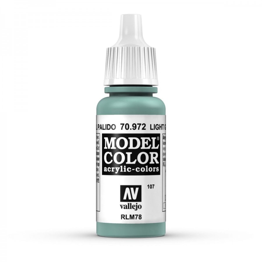 Vallejo Acrylic Paint Model Colour Light Green Blue 17ml