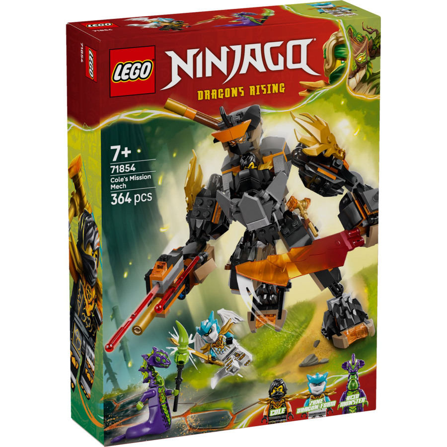 LEGO NINJAGO Coles Mission Mech & Dragon Zane