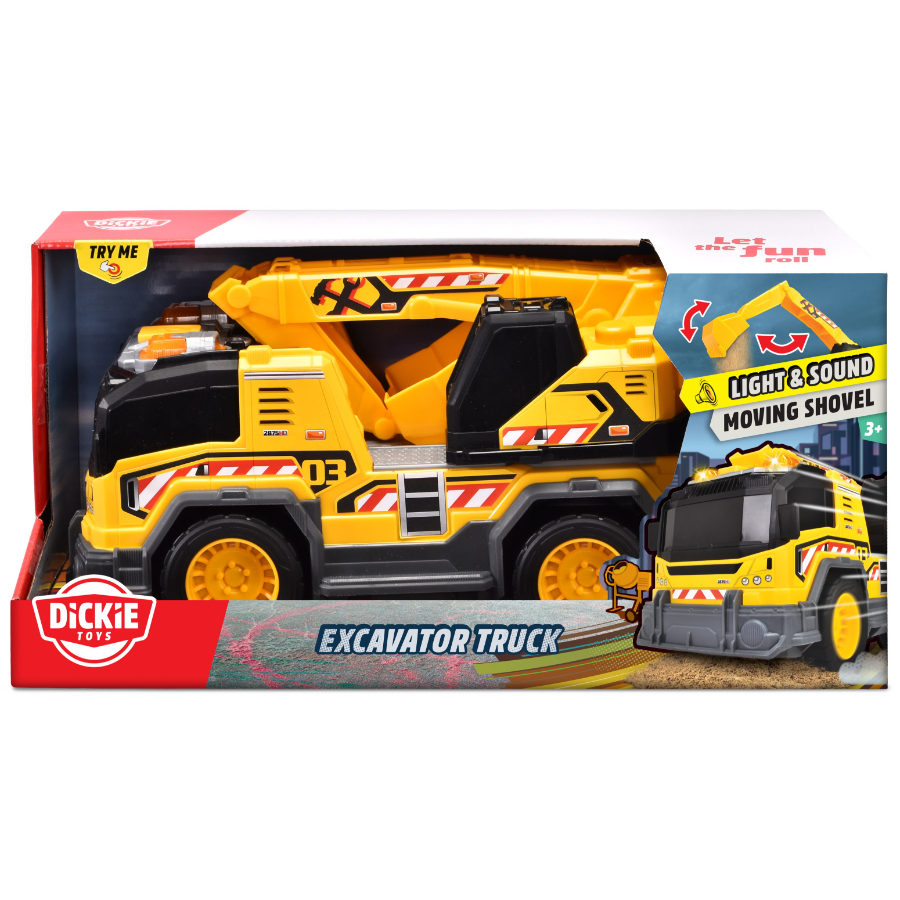 Dickie Toys Excavator Truck With Lights & Sounds 30cm