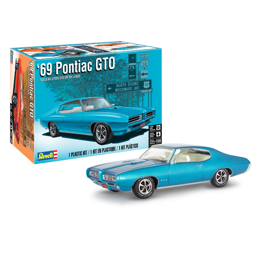 Revell Model Kit 1:24 69 Pontiac GTO The Judge 2-In-1