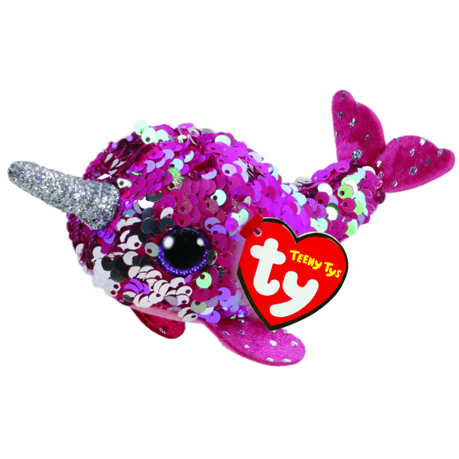 Beanie Boos Flippables Teeny Tys Nelly Pink Narwhal