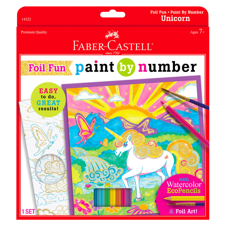 Faber Castell Foil Fun Paint By Number Unicorn