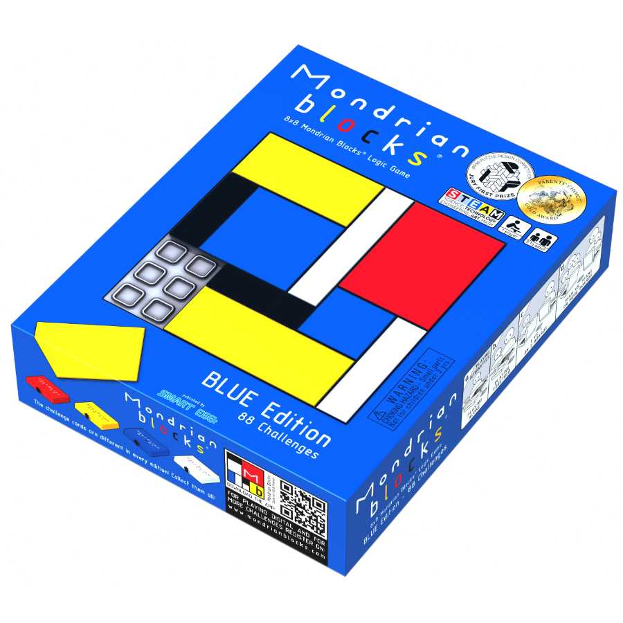 Mondrian Blocks Blue