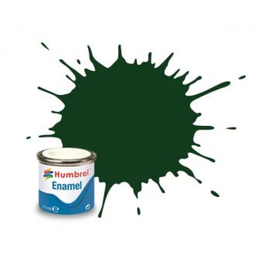 Humbrol Enamel Paint Brunswick Green Gloss