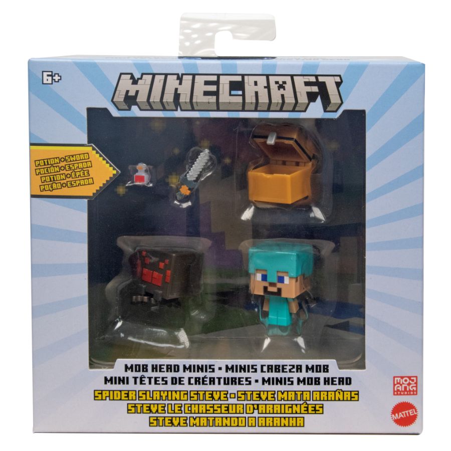 Minecraft Mob Head Mini Figure Multi Pack Assorted