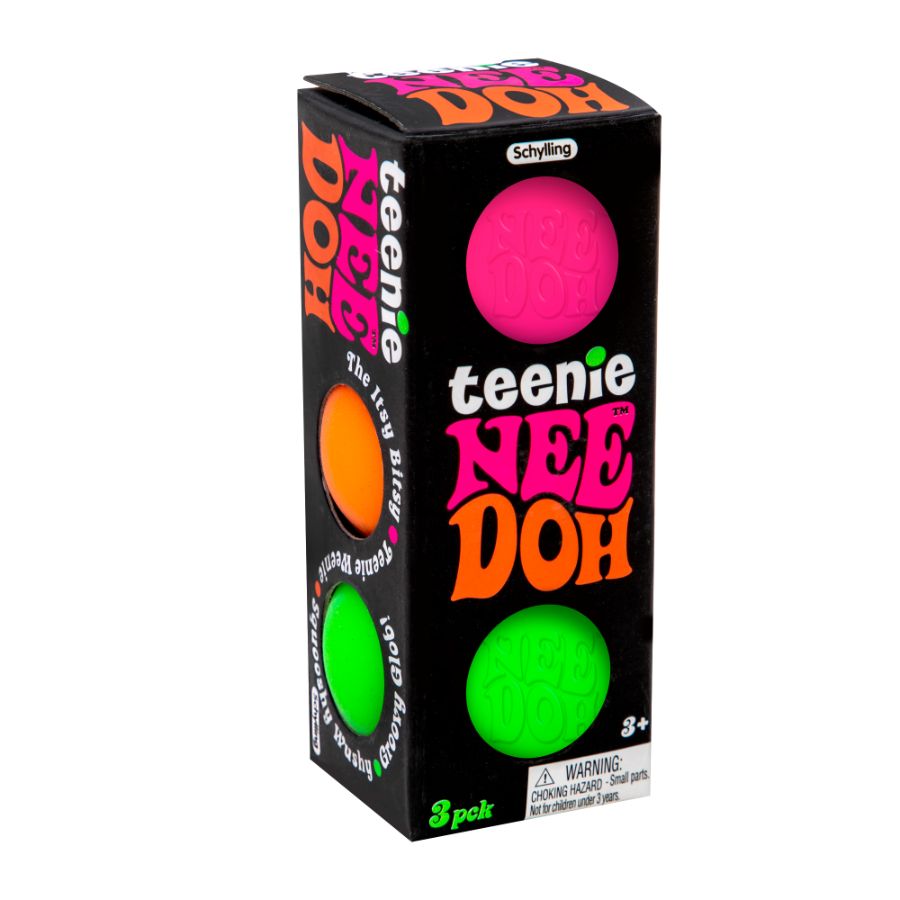 Schylling Nee-Doh Stress Ball Teenies 3 Pack Assorted