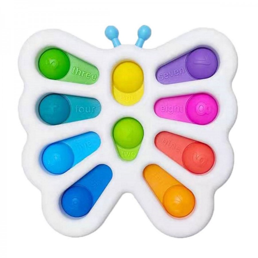 Sensory Fidget Butterfly 10 Dots With Numbers