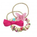 Butterflies & Florals Hair Elastic Set Assorted