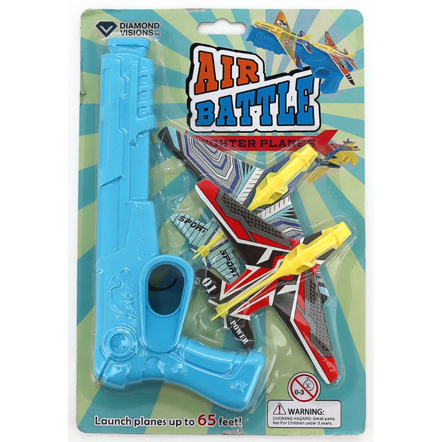 Air Battle Gliders With Launcher Assorted