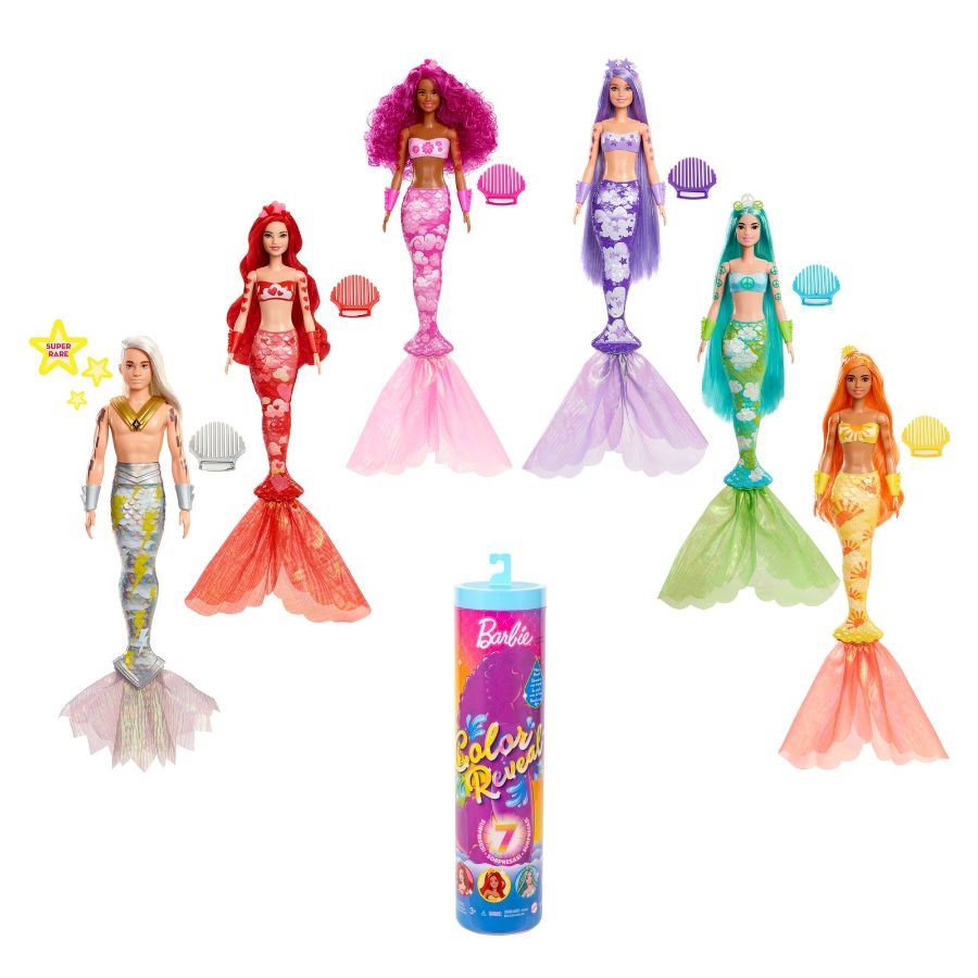 Barbie Colour Reveal Mermaid Doll Assorted