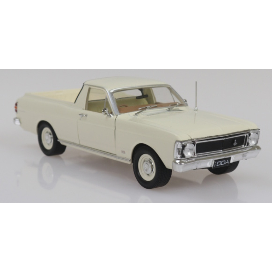 DDA Diecast 1:24 1969 XW Ford Falcon Ute 6 Cylinder White