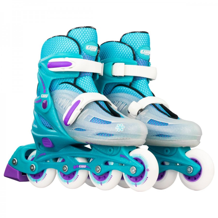 Inline Skates 148 Teal Size Adjustable Small Size 11-1