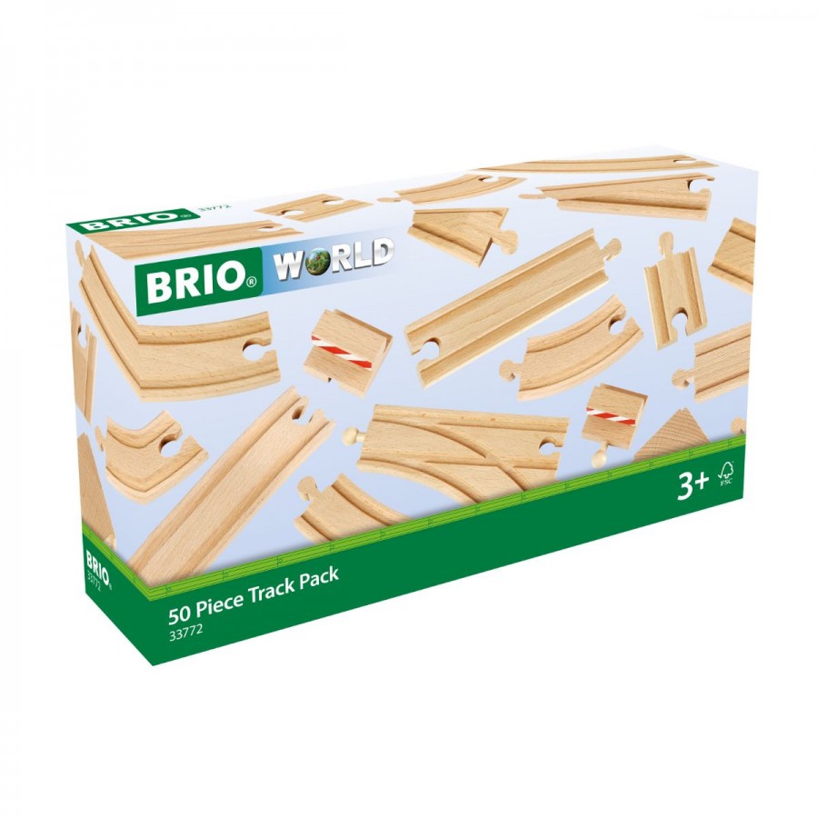 Brio Wooden Train Track Track Pack 50 Pieces