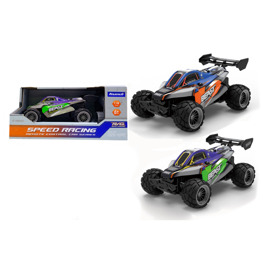 Radio Control Beast Buggy 1:18 Scale 2.4GHz With Battery & USB Charger